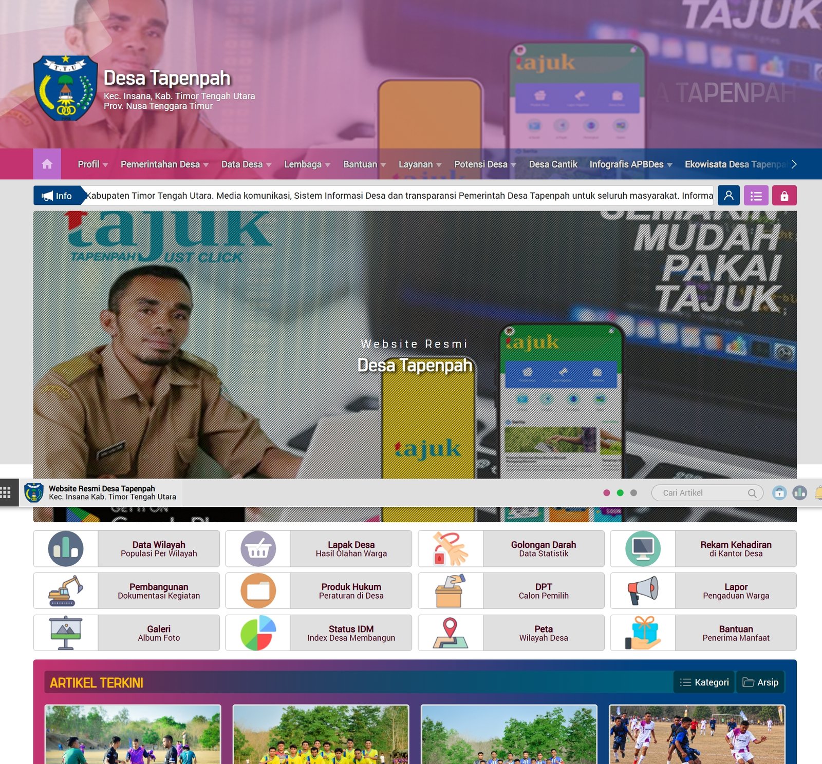 Website Desa Tapenpah